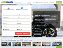 Tablet Screenshot of motoplaneta.cz